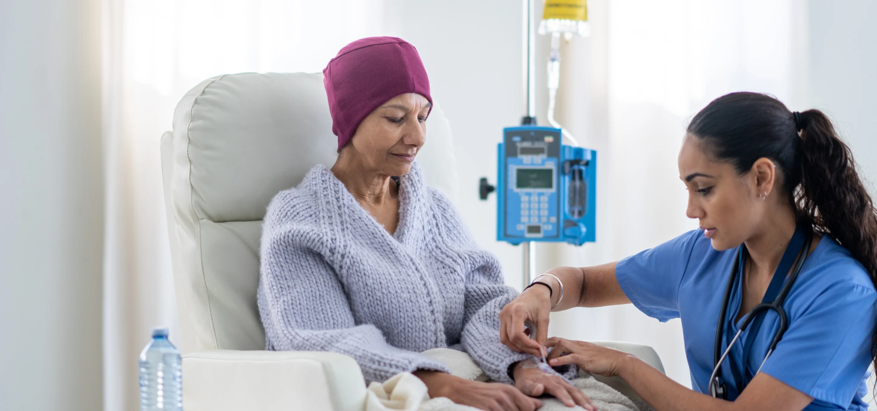 Patient getting chemotherapy